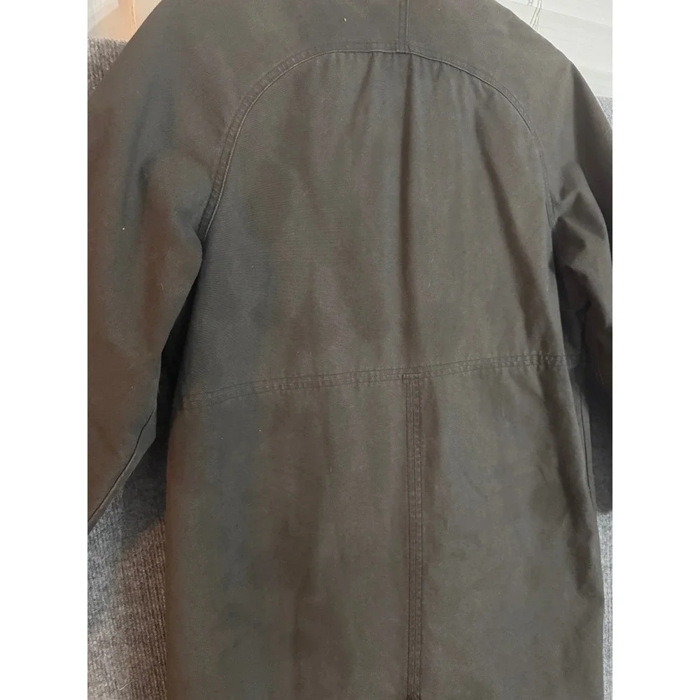 Vintage Long LL Bean Olive Jacket - Picture 13 of 16